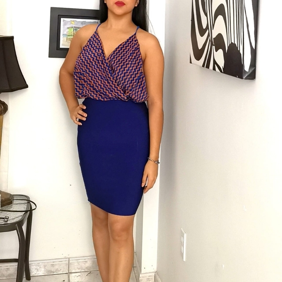 Bodysuit blue & orange Size L - Picture 2 of 6